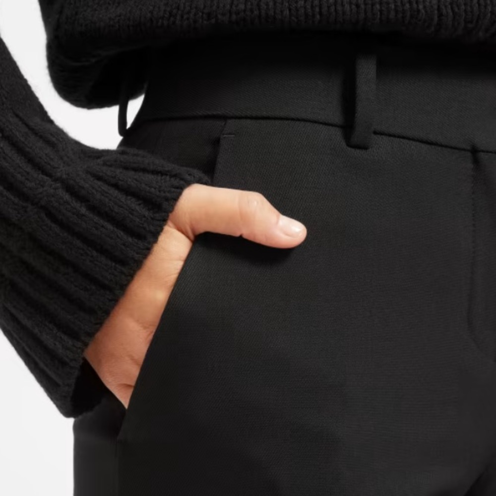 Everlane Slim Wool Pant Black 4